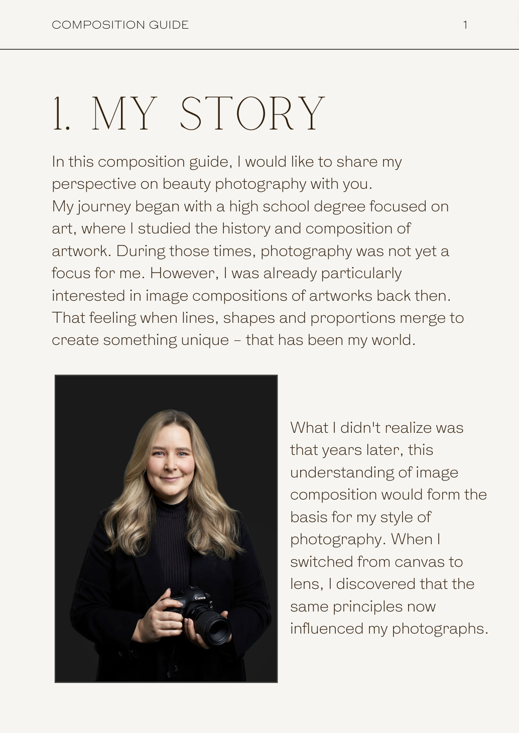 Natascha Lindemann - My Composition Rules for Beauty Photographer - Page 2 - My Story - PDF Guide